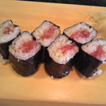 柳鮨 - 鮪中落ちの細巻き