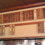 柳鮨 - 店内のお品書き