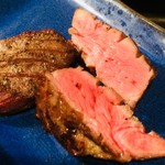 Yakiniku Ya Nikujiru Senta - “美味さの決め手は肉汁の違いでした！「ギュっ！」厚切りならではの噛み応えが人気です。