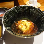 鮨匠 のむら - ◎赤雲丹(佐賀県唐津産)と筋子(新いくら)(北海道産)