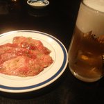 きらく亭 - ランチにビールと