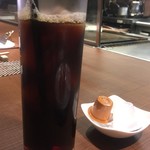 鉄板焼 芽里 - ドリンク アイスコーヒーをチョイス