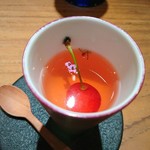 カイノヤ - 佐藤錦とロゼワインのゼリー