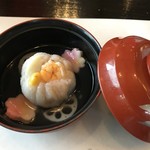 こだわりの廻転寿司 金沢まいもん寿司 - れんこん蓮蒸し