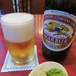 Resutoran Hiro - 瓶ビール（キリンラガービール）