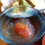 野の庵 - ミニトマトの酢のジュレ