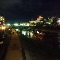日本料理 とくを - 夜の鴨川(店と関係なし)
