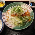 かつさと - ねぎおろしチキンかつ定食(648円)