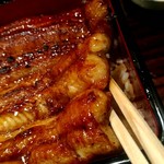 うなぎ 魚政 - ふわふわ坂東太郎さまをリフト！