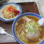 食堂いずみ - ラーメンと半チャーハンセット