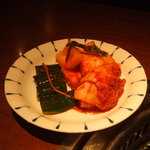 銀河DAI - キムチの盛り合わせ。