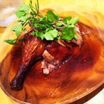 老虎菜 - 家鶏の瑰露酒風味のロースト　
