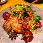 老虎菜 - 仔羊のキャレ 十三番粉炒め