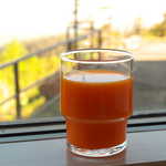 十勝岳温泉 湯元 凌雲閣 - 目覚めの一杯、野菜ジュース！