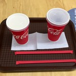 コスモカフェ - カルピスSと爽健美茶M