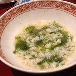 銀座 しのはら - アオサ雑炊
