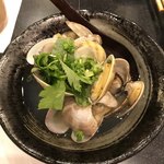 すしざんまい - あさり酒蒸し。