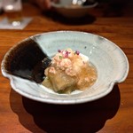 Shiawase Zammai - 長芋羹と焼きナス 芝海老あんかけ
