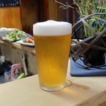 家庭料理 小川 - 生ビール