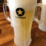 Motsuyaki Paradaisu Fuji - キンキンに冷えた生ビール