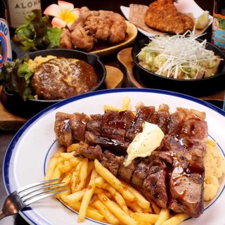 看板メニューのUNCLESAM'sビーフステーキ☆