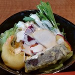 和み家 - 旬の花かご膳の天ぷらサラダ