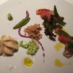 ホテルグランバッハ熱海クレッシェンド - カルパッチョと魚醤エスプーマ