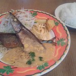 Haiji - 秋刀魚のロースト　コーンとオニオンのクリームソース 1000円