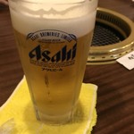 Nimorambon - アサヒスーパードライ   生ビール
                        ちょっと飲んじゃいました。