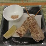 くつろぎの宿 てつ家 - [2日目夕食揚物]めかじきのあられ揚げ