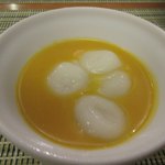 くつろぎの宿 てつ家 - [3日目夕食甘味]冷し白玉マンゴーあん