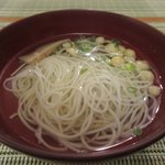 くつろぎの宿 てつ家 - [4日目夕食汁物]一口そうめん