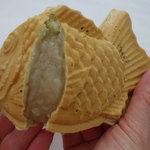 Taiyaki Taikoudou - 北海道のいんげん豆が原材料の粒白あんです。豆の風味がたっぷり。