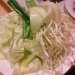 石鍋亭 - ジンギスカンの野菜