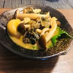 錦江湾 - サザエの味噌炒め。