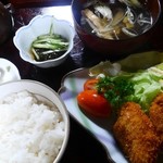 山月 - ヒレカツ定食1500円