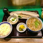 Sobadokoro Souan - 焼き魚定食 秋刀魚♬