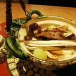 肉屋 雪月花 NAGOYA - 信州長野の松茸土瓶蒸し、炙ったノドグロとタンも