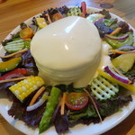 高原野菜と４種のチーズフォンデュ・パンケーキ