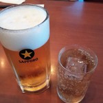 四海樓 - 生中756円／ジンジャーエール275円