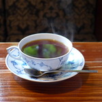 珈琲亭 ちろる - 東ティモール・浅煎（￥550）。珈琲豆の風味に合わせ、あえてティーカップで提供