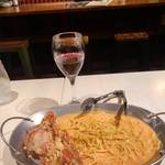 イタリア食堂 がぶ飲みワイン ドバール - 渡り蟹のトマトクリームパスタ