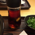 ふる里うどん  - イリコ入りの辛味の…？ でもうどんの美味しさの方が勝ってた）