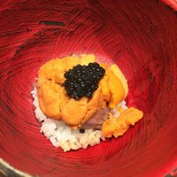 鳥茂 - ウニ＆キャビアのせステーキご飯