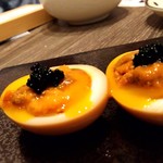 大衆天ぷらtoかすそば風土.はなれ - トリプルたまご