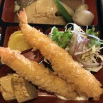 こうち - 海老フライとカレイの煮付け