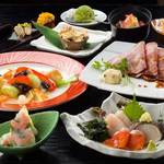 季楽処　暖家 - 2018年秋、各種宴会におすすめ3,500円料理コースの一例。