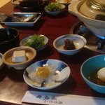 嵯峨野 - 湯豆腐の定食