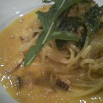 Masahiro - サーモンとほうれん草のクリームパスタ