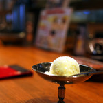 上野 太昌園 - 食後はシャーベットですっきり。